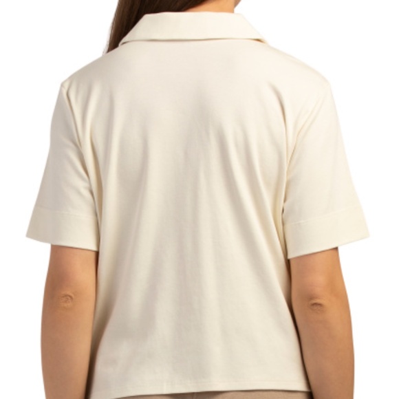 NWT EILEEN FISHER Organic Cotton Notch Collar Shirt Size US XL - Picture 4 of 4